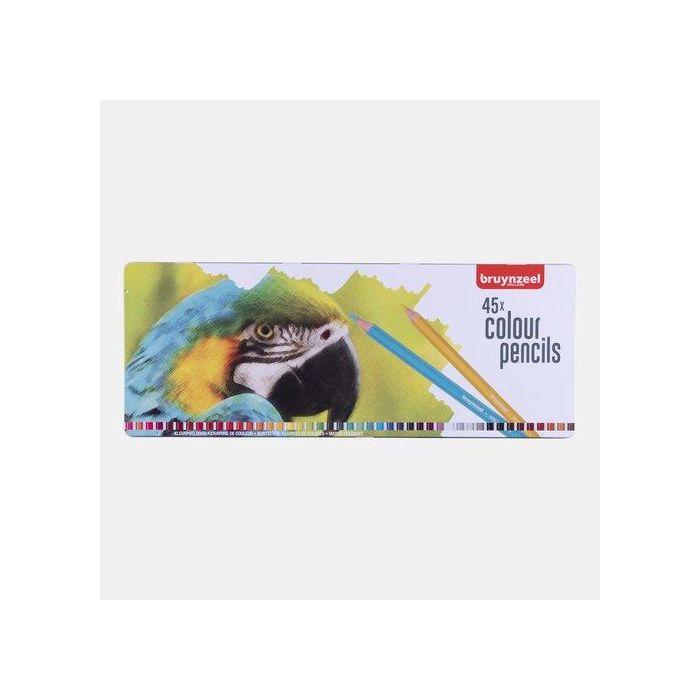 Lapices De Colores Bruynzeel Colorido Estuche De Metal De 45