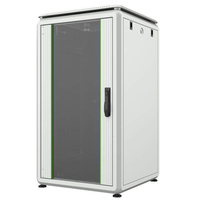 Lanview Armario Rack 19'' 20U de Pie 600x600mm para Servidores y Redes, Puertas Seguras y Fácil Gestión de Cableado