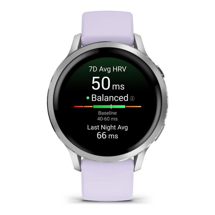 Garmin Venu 4 Smartwatch 41mm Silicona Gris/Plata Lavanda