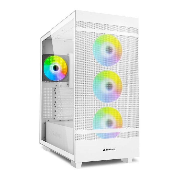 SHARKOON Midi C50 RGB White ATX Full Tower PC Blanco Vidrio Templado Iluminación RGB SHARKOON Midi C50 RGB White ATX Full Tower PC Blanco Vidrio Templado Iluminación RGB