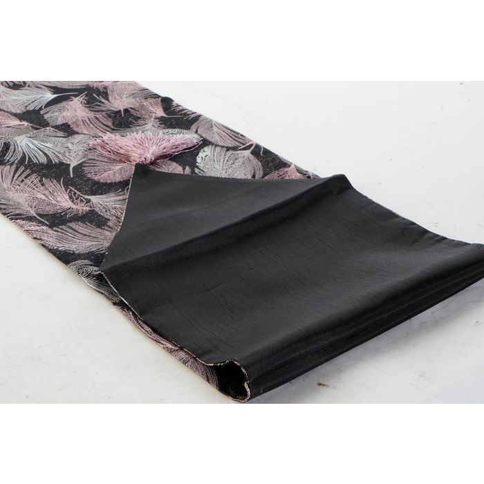 DKD Home Decor Camino de Mesa Glam para Decoración de Poliéster Jacquard con Plumas, Rosa Cobre, 30x180 cm - Pack 6 Unidades 2 DKD Home Decor Camino de Mesa Glam para Decoración de Poliéster Jacquard con Plumas, Rosa Cobre, 30x180 cm - Pack 6 Unidades 2