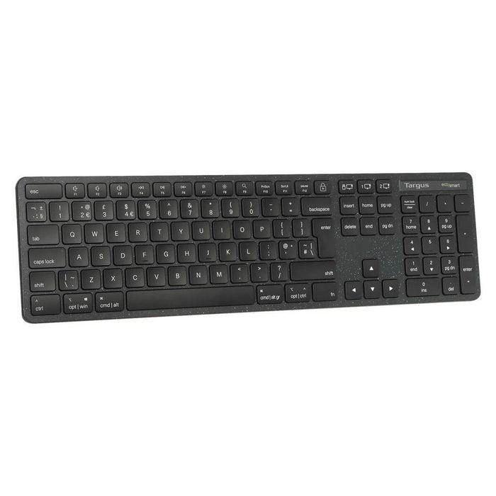 Targus Teclado Inalámbrico EcoSmart Full-Size, Nordic, 2x AAA, Negro 3