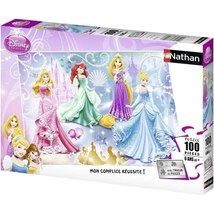 Disney Puzzle Brillante de Princesas Rompecabezas 100 Piezas 36x26cm Niña 6+ Años 1 Disney Puzzle Brillante de Princesas Rompecabezas 100 Piezas 36x26cm Niña 6+ Años 1