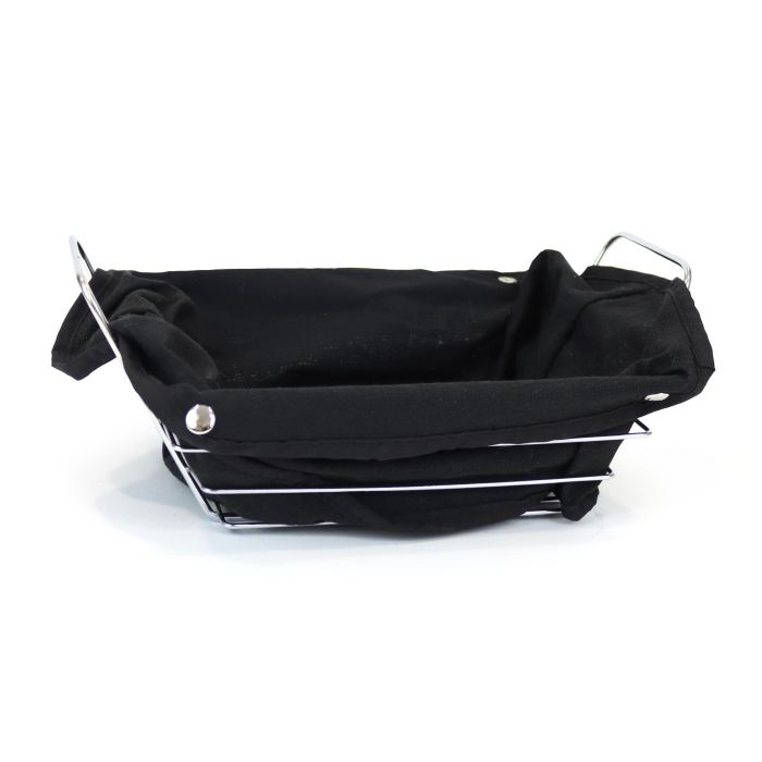 Panera de metal con tela negra rectangular 29x20 cm - My Bar (12 Unidades) 1 Panera de metal con tela negra rectangular 29x20 cm - My Bar (12 Unidades) 1