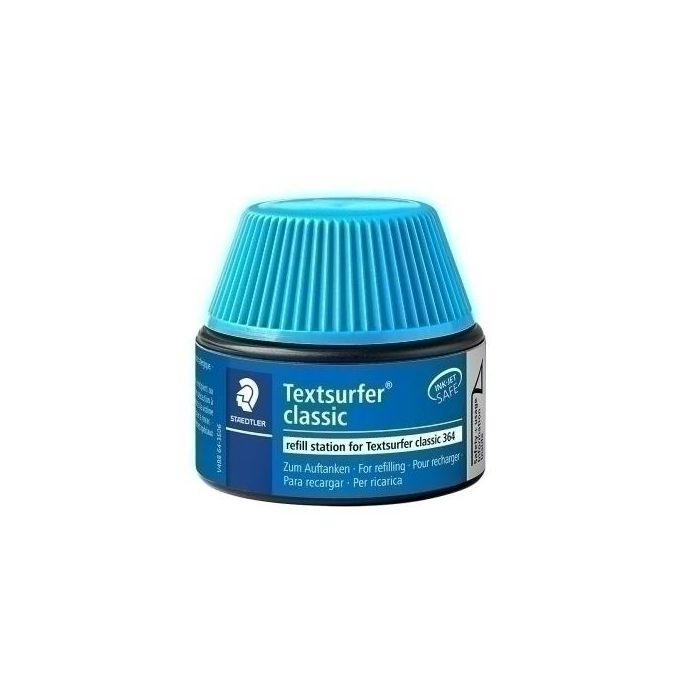 Tinta Rotulador Staedtler 364 Fluorescente Frasco 30 Ml. Azul