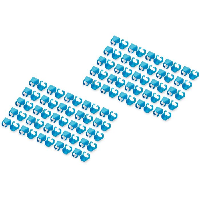 DIGITUS Farbclips für Patchkabel RJ45 100 Stück blau 0 DIGITUS Farbclips für Patchkabel RJ45 100 Stück blau 0