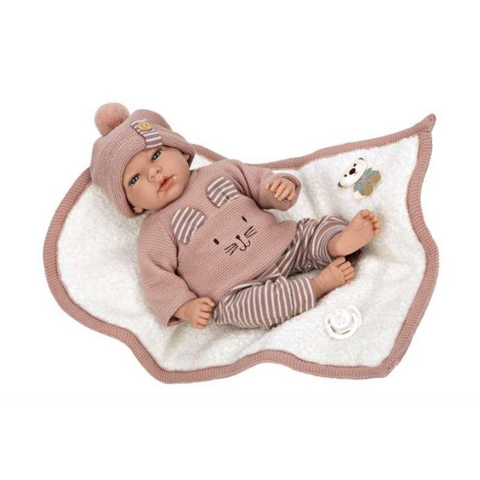 Muñecas Arias Muñeca Elegance Andie con Mantita 40 cm Cuerpo Blando 14