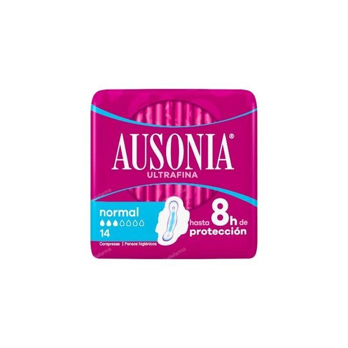Ausonia Compresa Higiénica Normal con Alas 14 Unidades