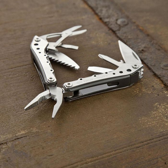 True Multiherramienta 10 en 1 de Acero Inoxidable con Tijeras, Cuchillo y Alicates 7