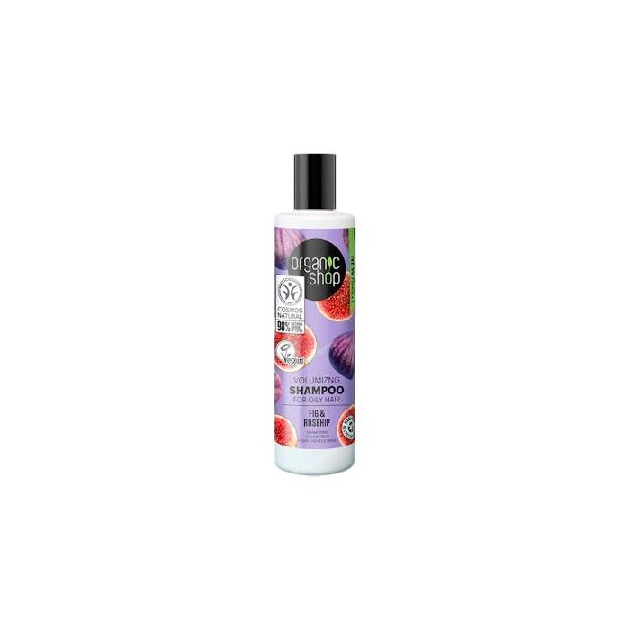 ORGANIC SHOP Champú Voluminizador para Cabello Graso con Higo y Escaramujo 280 ml