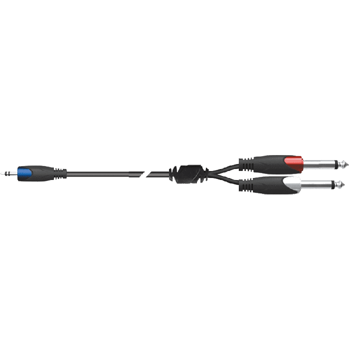 Cable Audio Pvc Mini Jack Stereo-Jack(X2) - 3 M 1 Cable Audio Pvc Mini Jack Stereo-Jack(X2) - 3 M 1