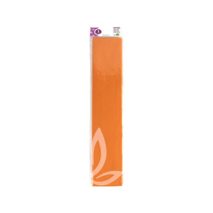 Papel Crespon Liderpapel 50 cm X 2.5M 34 gr-M2 Naranja Claro 2