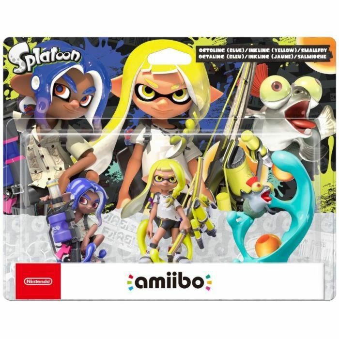 Pack Amiibo - Colección Splatoon 3 - Octaling (azul) + Inkling (amarillo) + Salmioche