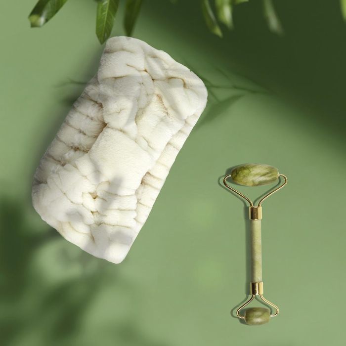 Cosmetic Club Masajeador Facial Jade Pour Elle con Banda para Maquillaje 5