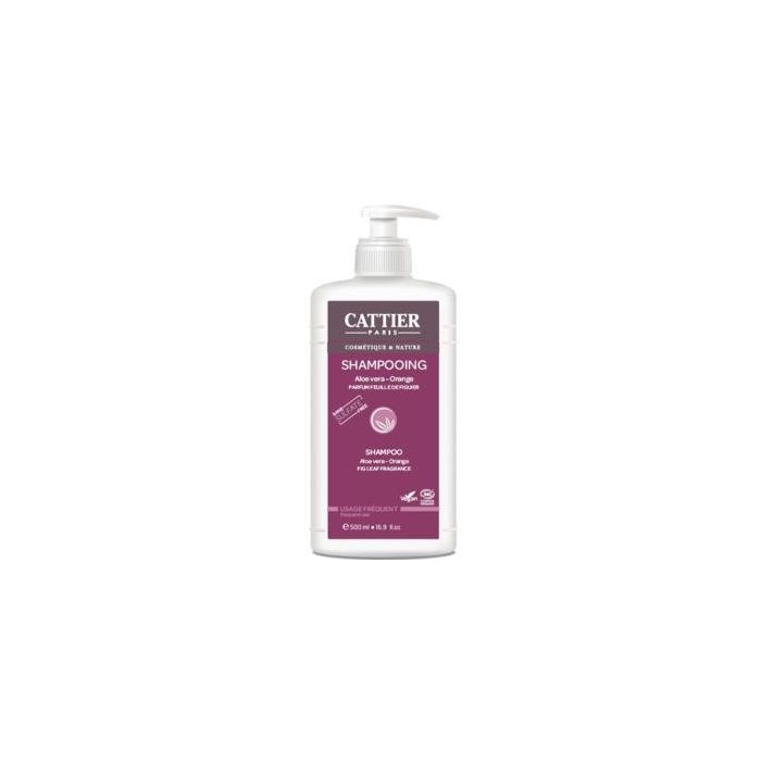 CATTIER Champú Sin Sulfatos Uso Frecuente, Hidratante y Brillo, 500ml, Apto Veganos, Certificado ECOCERT