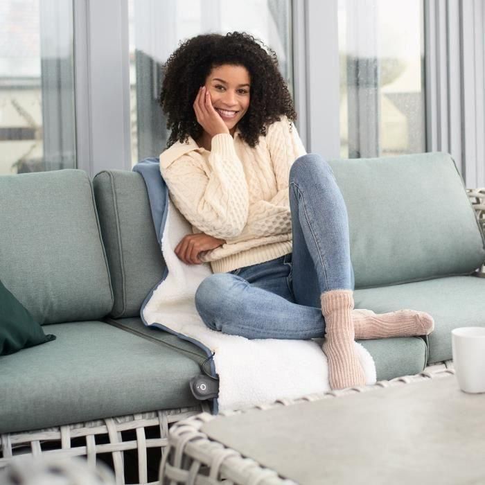 Medisana OL 850 Manta térmica exterior inalámbrica 10 W Azul 2 Medisana OL 850 Manta térmica exterior inalámbrica 10 W Azul 2