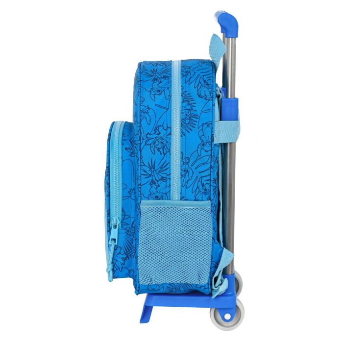 Mochila Escolar con Ruedas Stitch Azul 26 x 34 x 11 cm 2 Mochila Escolar con Ruedas Stitch Azul 26 x 34 x 11 cm 2