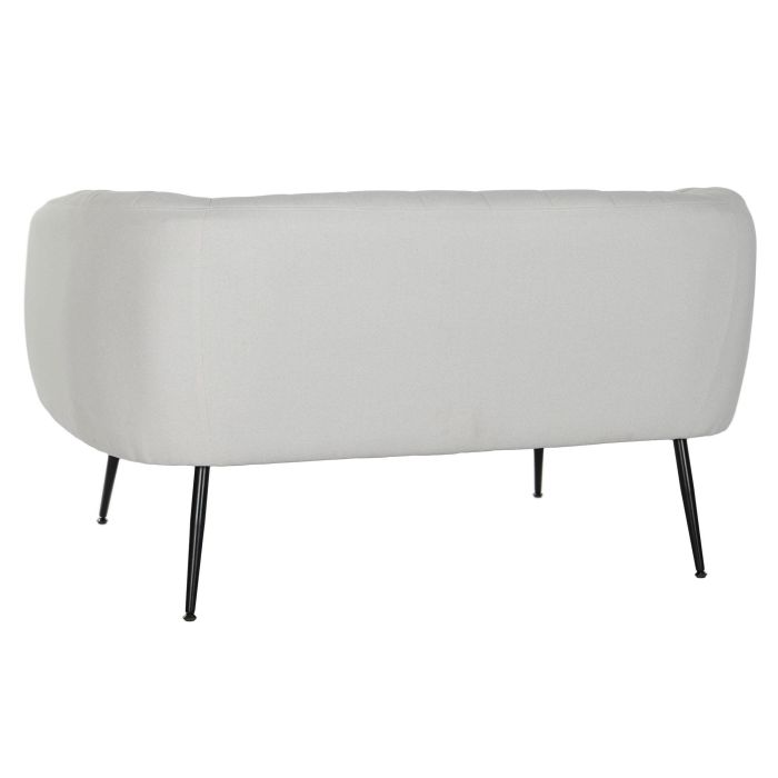 Sofa Scandi DKD Home Decor Greige Negro 75 x 73 x 129 cm 6 Sofa Scandi DKD Home Decor Greige Negro 75 x 73 x 129 cm 6