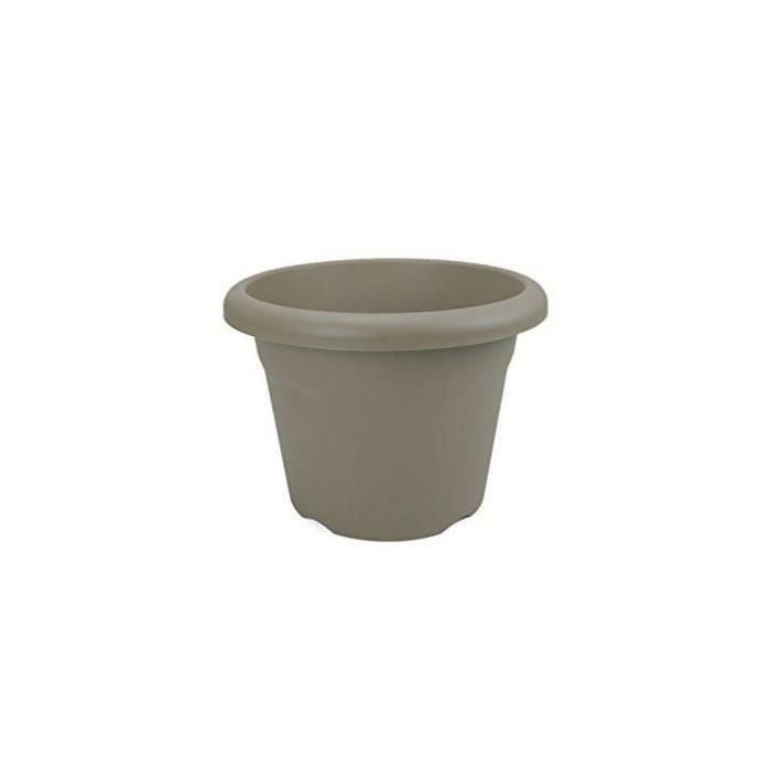 Maceta PLASTIKEN Ø 60 cm redondo - Taupe 1 Maceta PLASTIKEN Ø 60 cm redondo - Taupe 1