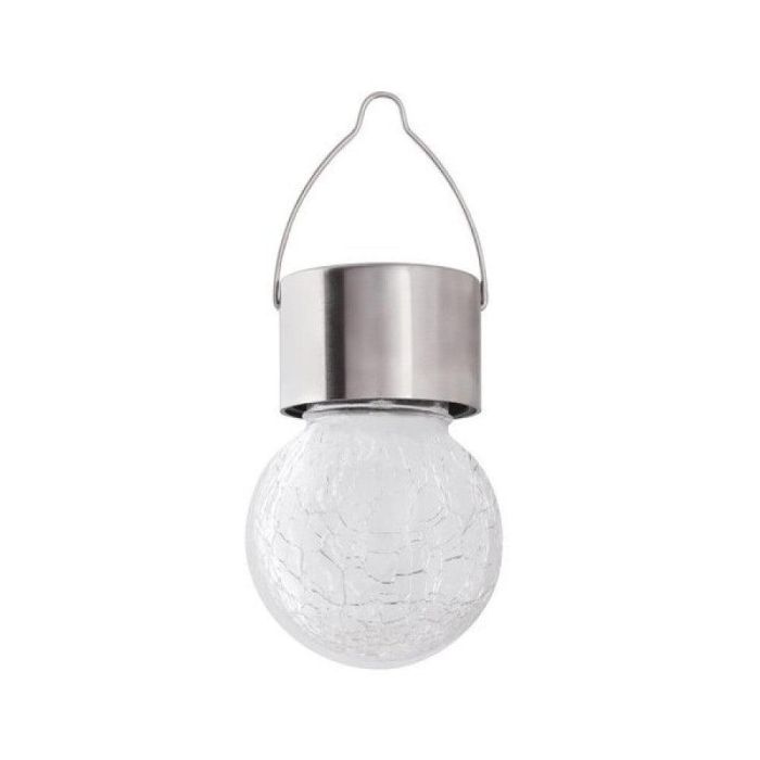RABALUX RAB-7850 Lámpara Solar Colgante Yola LED RGB Exterior IP44 Cromo Satinado Metal Vidrio Decorativa 0.06W