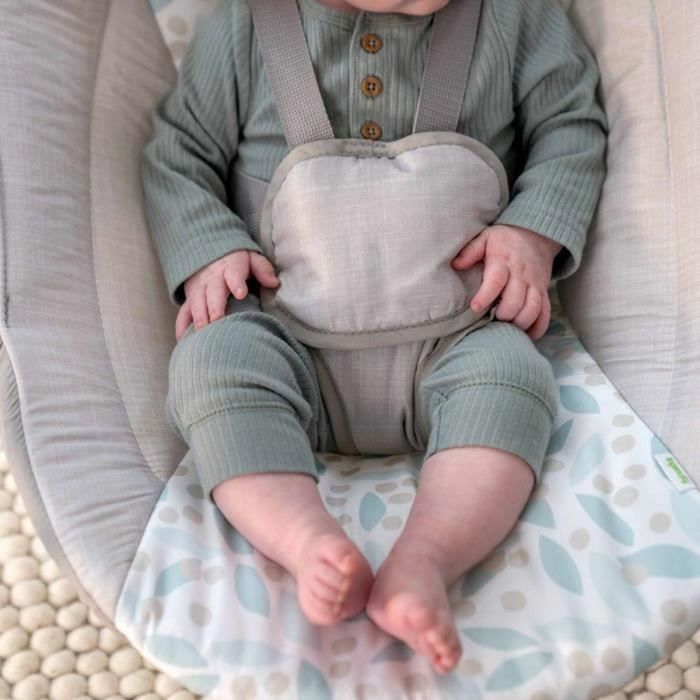 Ingenuity Columpio Eléctrico Plegable para Bebé ING0074451173002, Arco de Juguete, Ajustes de Balanceo, Temporizador, Reclinación