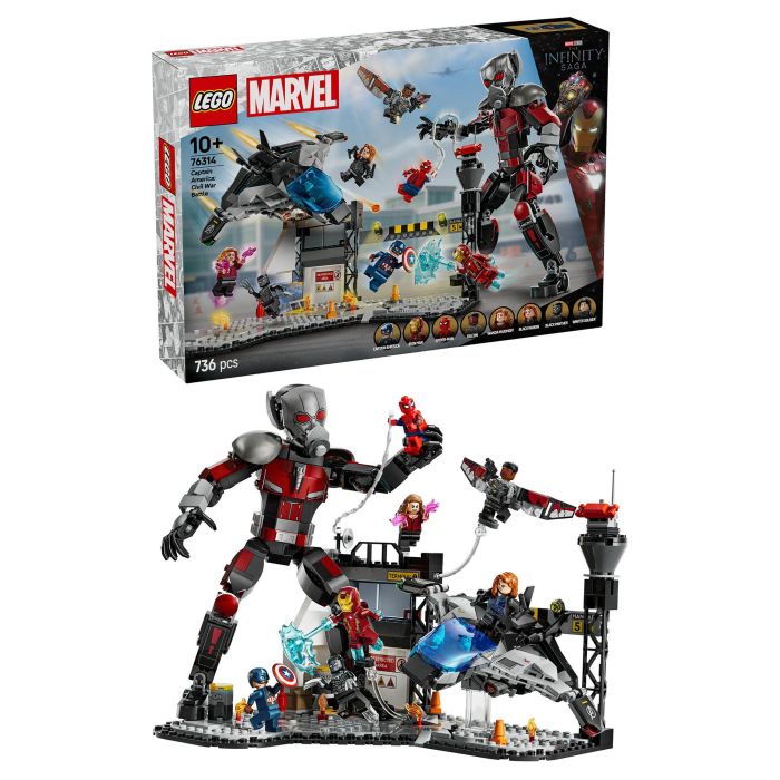 Lego Marvel 76314 La Batalla del Capitán América: Civil War Juguete para niño de 10 años 6