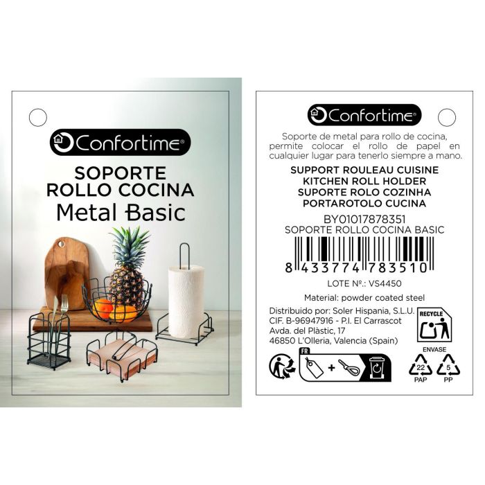 Soporte Rollo Cocina Basic Confortime (12 Unidades) 4