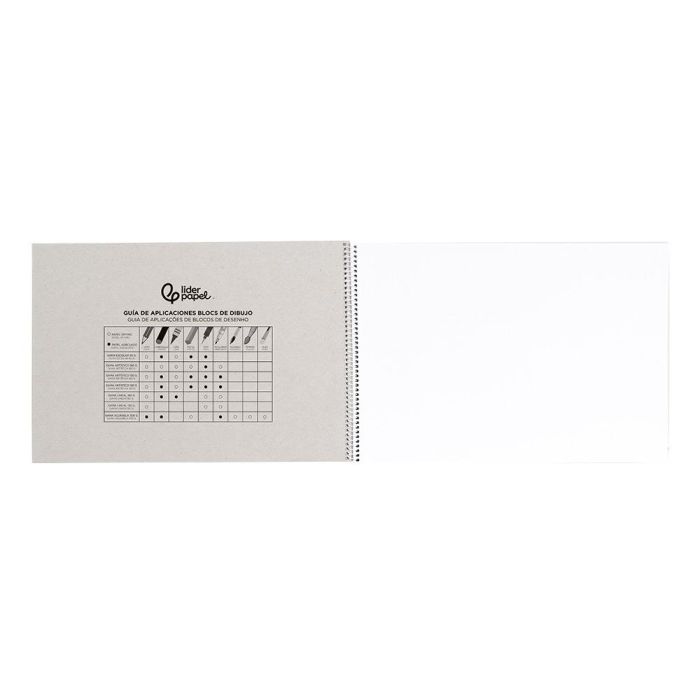 Bloc Dibujo Liderpapel Escolar Espiral 155x215 mm 20 Hojas 90 gr-M2 Sin Recuadro 5 unidades 2