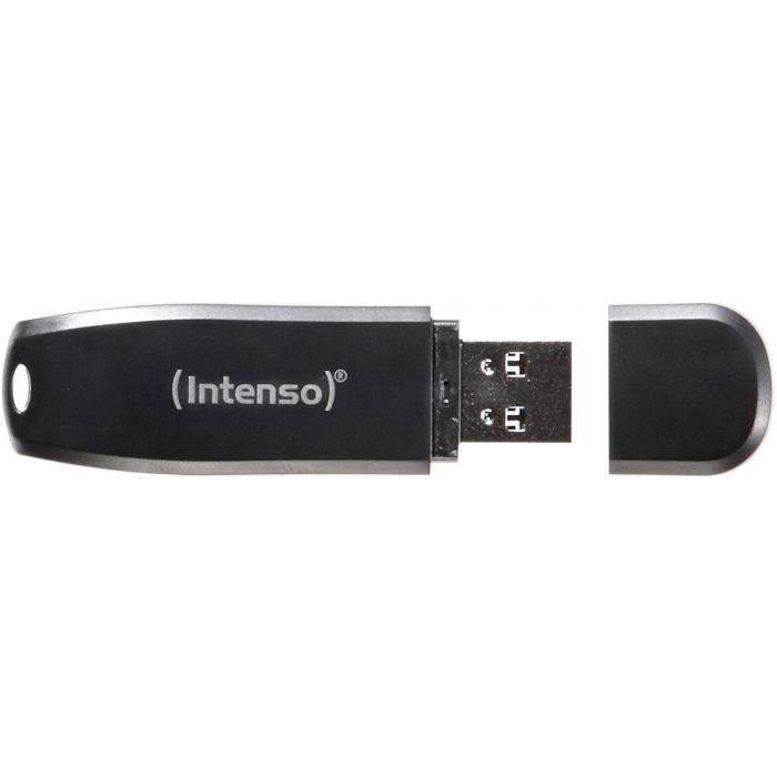 Intenso Memoria USB 3.0 Speed Line 16GB, Velocidad Lectura 35MB/s, Escritura 20MB/s, Negro 1