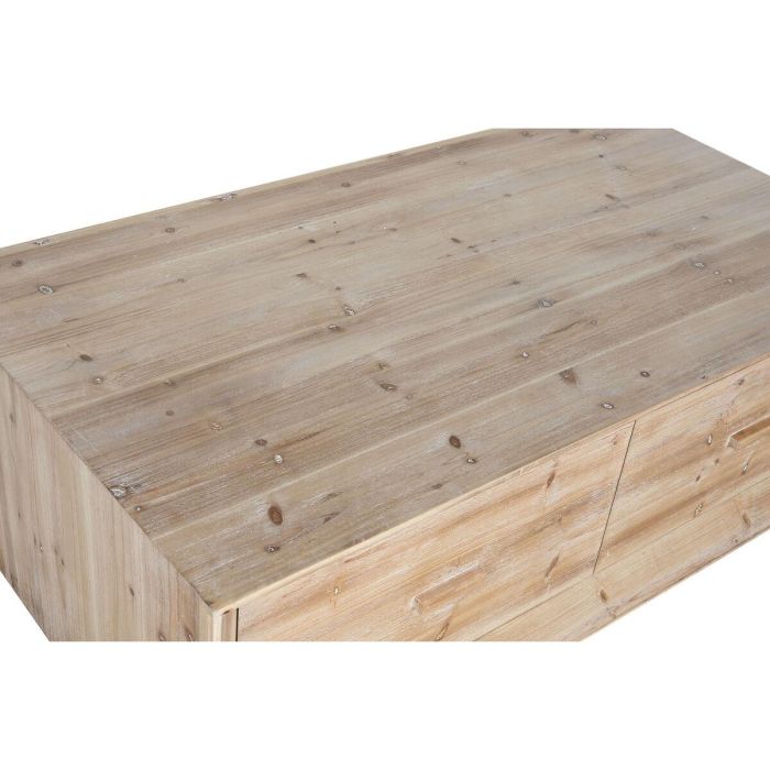 Mesa de Centro Home ESPRIT Natural Madera de abeto Madera MDF 130 x 70 x 46 cm 4 Mesa de Centro Home ESPRIT Natural Madera de abeto Madera MDF 130 x 70 x 46 cm 4