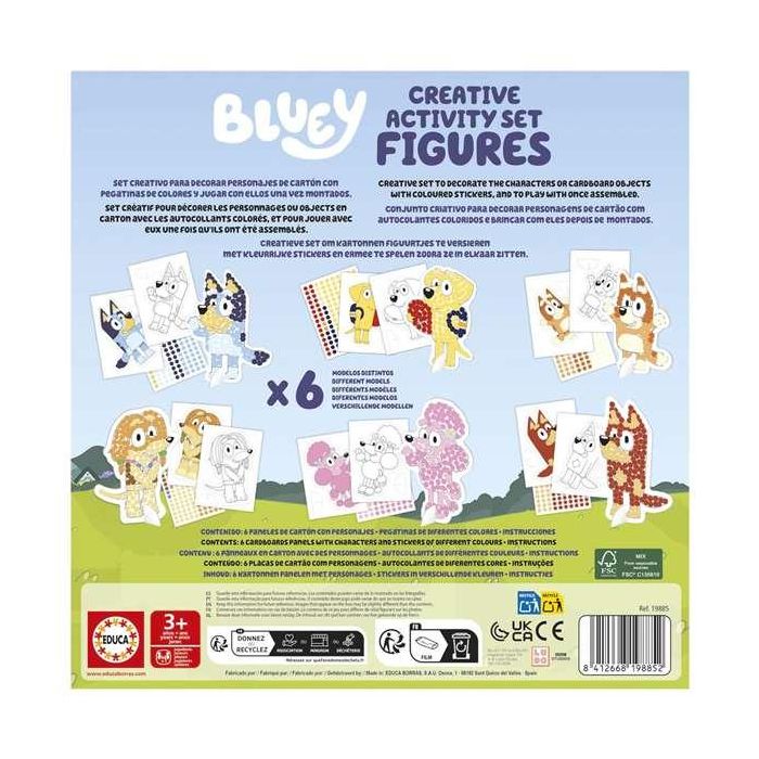 Set creativo 3D de bluey con 4 personajes diferentes ¡colorea, monta y juega! 2 Set creativo 3D de bluey con 4 personajes diferentes ¡colorea, monta y juega! 2