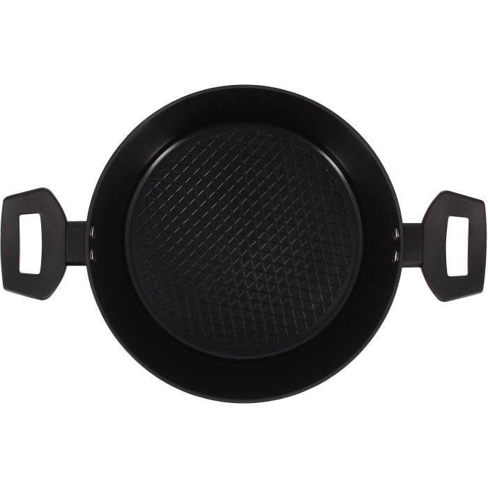 Menastyl 6020647 Horno holandés de Aluminio Forjado 24 cm Negro, Apto para todo tipo de cocinas e Inducción 4