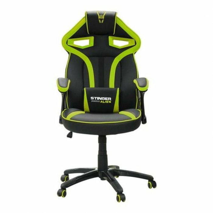 Woxter GM26-056 Silla Gaming Stinger Station Alien Verde Ergonómica, Altura Ajustable, Cojín Lumbar, Piel Sintética Transpirable, 150 kg 9 Woxter GM26-056 Silla Gaming Stinger Station Alien Verde Ergonómica, Altura Ajustable, Cojín Lumbar, Piel Sintética Transpirable, 150 kg 9