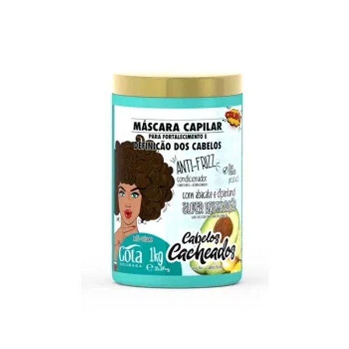 Gota Dourada Mascarilla Fortalecimiento Cabello Rizado 1kg - Define, Controla Volumen y Anti-Frizz