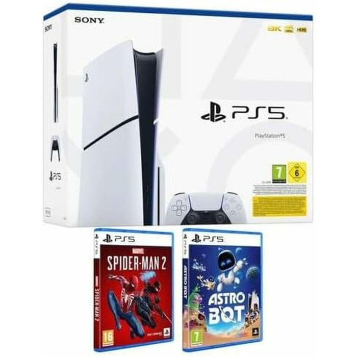 Sony PlayStation 5 Slim CFI-2000 - Consola 8K HDR, SSD de Alta Velocidad, Retrocompatibilidad con PS4, Incluye Gamepad Sony PlayStation 5 Slim CFI-2000 - Consola 8K HDR, SSD de Alta Velocidad, Retrocompatibilidad con PS4, Incluye Gamepad