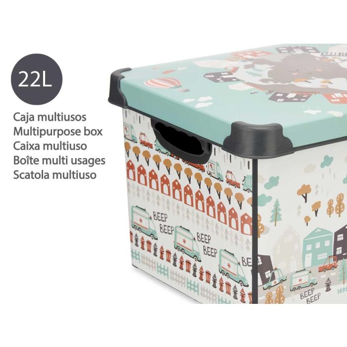 Caja Plastico 22L Road Con Asa Kipit 29X23CM (12 Unidades) 3 Caja Plastico 22L Road Con Asa Kipit 29X23CM (12 Unidades) 3