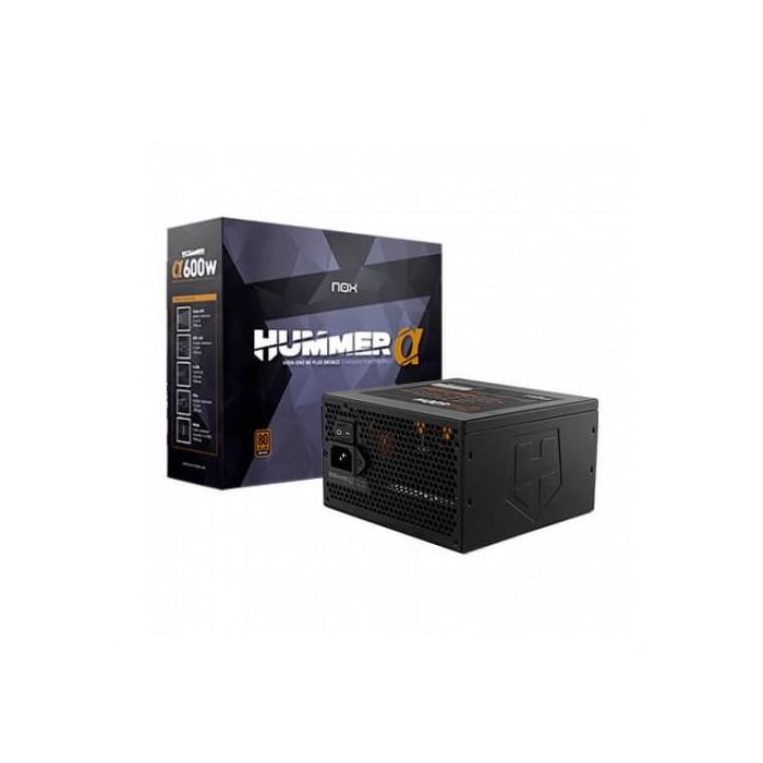 FUENTE ALIMENTACION 600W NOX HUMMER ALPHA PFC-ACTIVO 80+BRONZE ATX