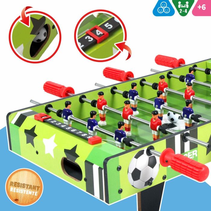 Futbolín Colorbaby 60 x 14 x 32 cm (2 Unidades) 5 Futbolín Colorbaby 60 x 14 x 32 cm (2 Unidades) 5