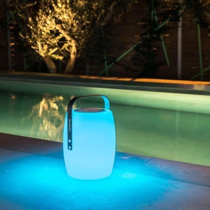 Lámpara altavoz bluetooth inalámbrico - LUMISKY - LUCY PLAY - H31 cm - LED blanco y multicolor regulable 3 Lámpara altavoz bluetooth inalámbrico - LUMISKY - LUCY PLAY - H31 cm - LED blanco y multicolor regulable 3
