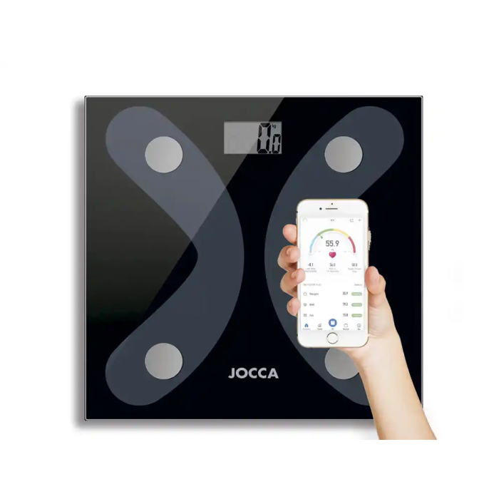 Báscula de Baño Jocca 1440/ Análisis Corporal/ Bluetooth/ Hasta 180kg/ Negro 3