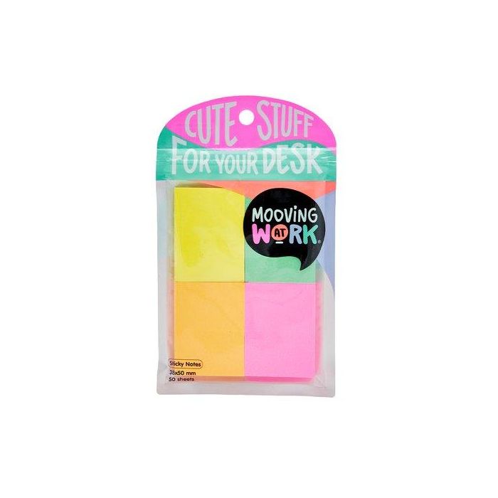 Notas Adhesivas Mooving 200H 38X50 4 Colores