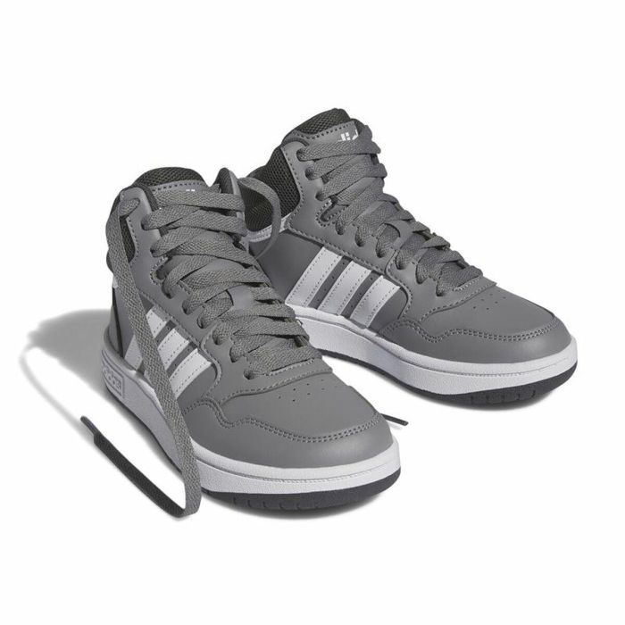 Zapatillas Deportivas Infantiles Adidas Hoops 3.0 Mid Gris 3