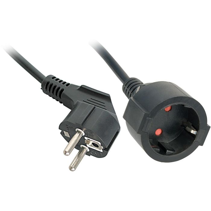 LINDY - Cable de Extensión Schuko 10m, Color Negro