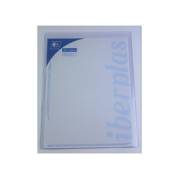 Iberplas 84Q50 Caja 50 Fundas Formato Folio Portadocumentos PVC Cristal 150 Micras