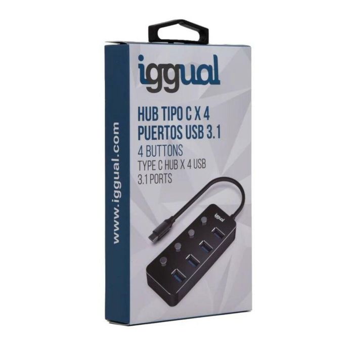 Hub USB iggual IGG318485 1 Hub USB iggual IGG318485 1