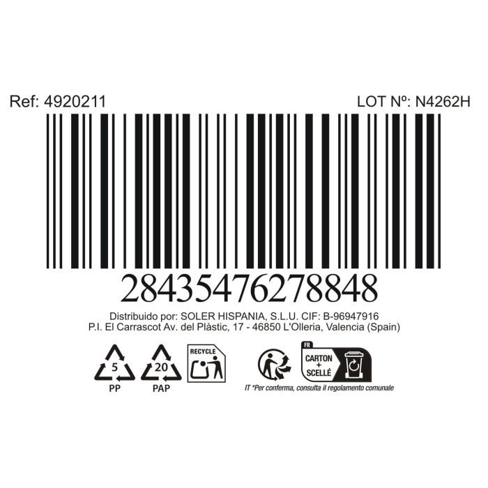 La Mediterranea Mug Almudena 200 cc Gris - 7.5 cm Ancho x 8.5 cm Alto x 11 cm Largo (36 Unidades) 3