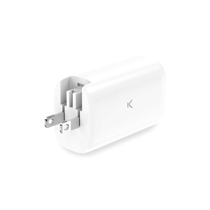 Cargador de Pared KSIX GaN Blanco 65 W 4 Cargador de Pared KSIX GaN Blanco 65 W 4
