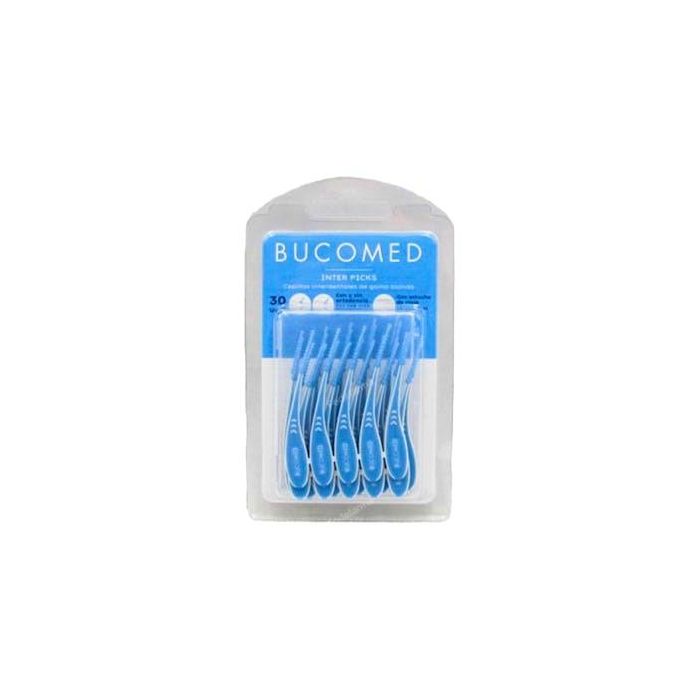 BUCOMED Cepillo Interdental Inter-Picks Goma 30 Unidades