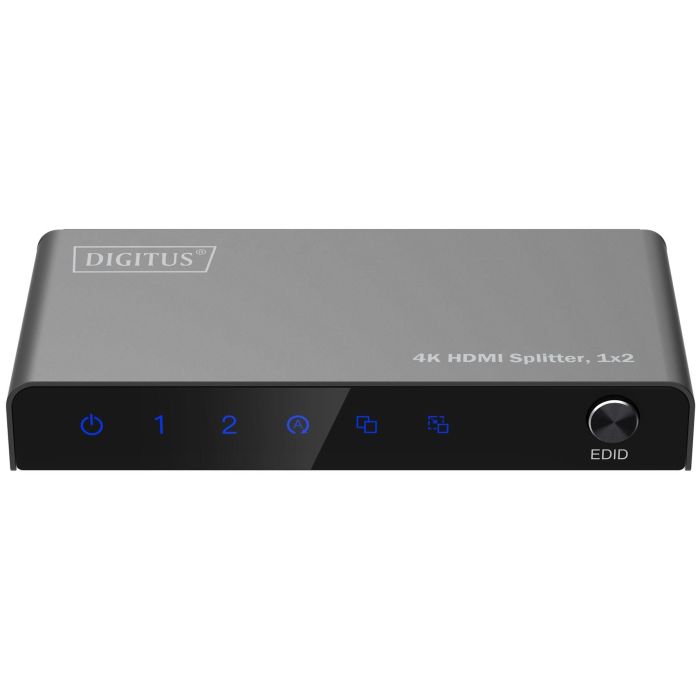 DIGITUS HDMI Splitter 1x2 4K/60Hz HDCP 2.3 EDID Control 2