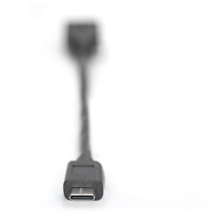Digitus Cable Adaptador USB-C a USB-A OTG, SuperSpeed USB 3.0 (5Gbps), 3A Power Delivery, 0.15m, Carga y Sincronización Rápida, Reversible 1